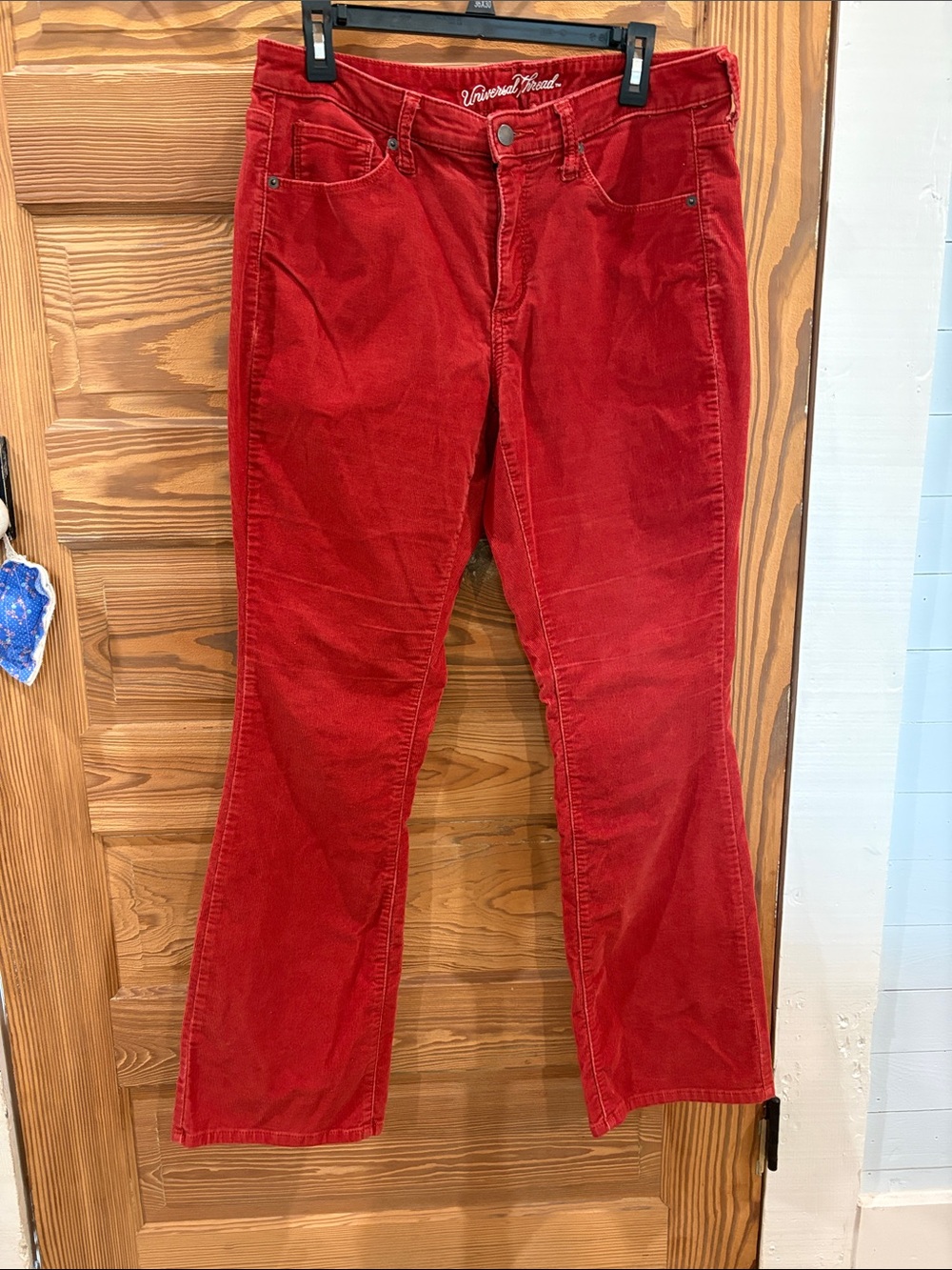 Universal Thread Orange/ Red Corduroy jeans